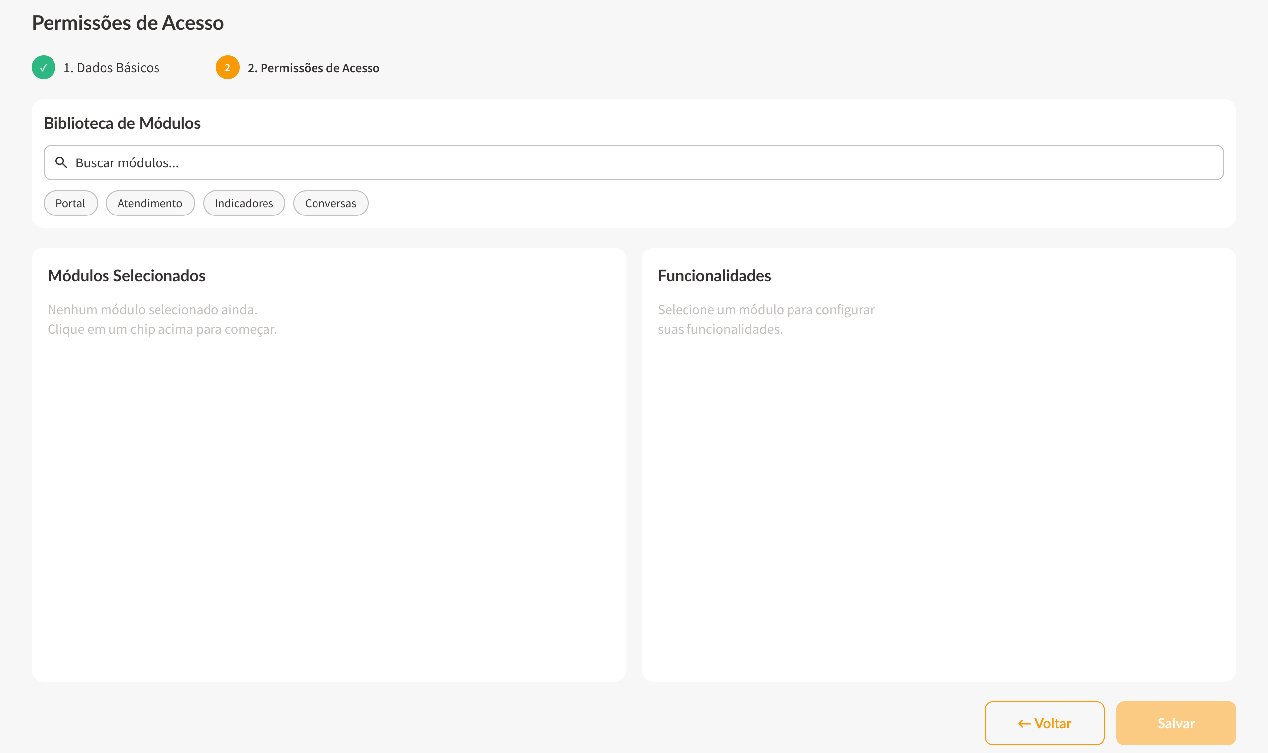 Estado de lista vazia